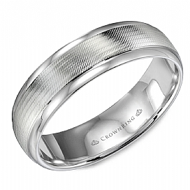 Precious Metal (No Stones) Wedding Bands - Men'
