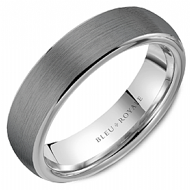Precious Metal (No Stones) Wedding Bands - Men'