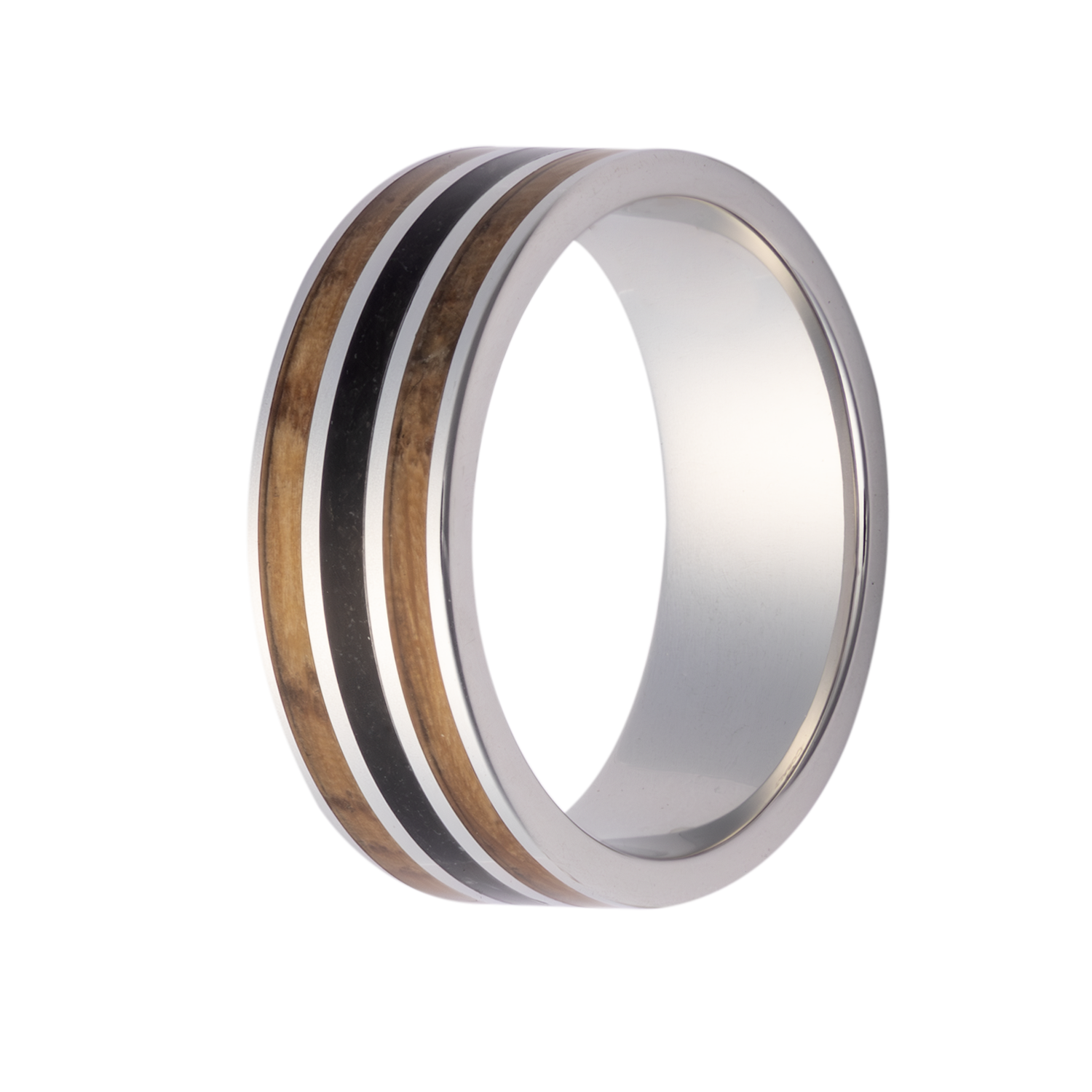 Precious Metal (No Stones) Wedding Bands  -  Men'