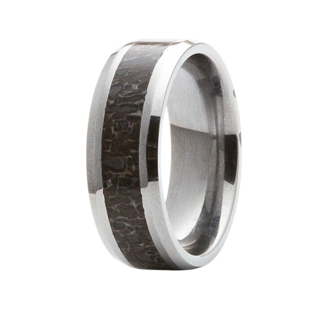 Precious Metal (No Stones) Wedding Bands  -  Men'