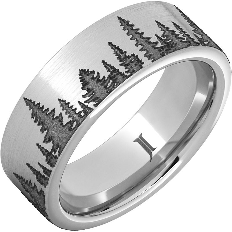 Precious Metal (No Stones) Wedding Bands  -  Men'