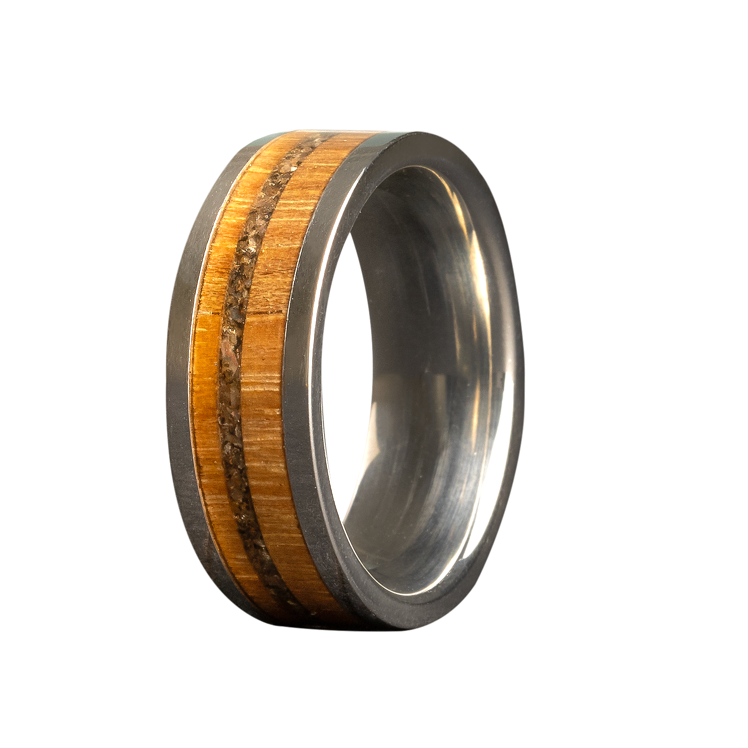 Precious Metal (No Stones) Wedding Bands  -  Men'