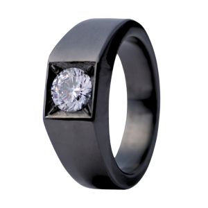 Precious Metal (No Stones) Wedding Bands  -  Men'