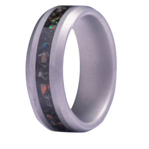 Precious Metal (No Stones) Wedding Bands  -  Men'