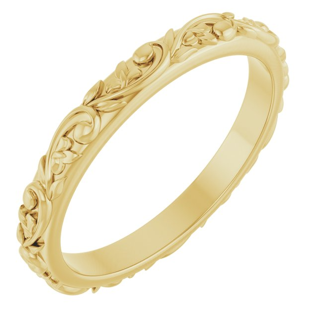 Precious Metal (No Stones) Wedding Bands  -  Women'