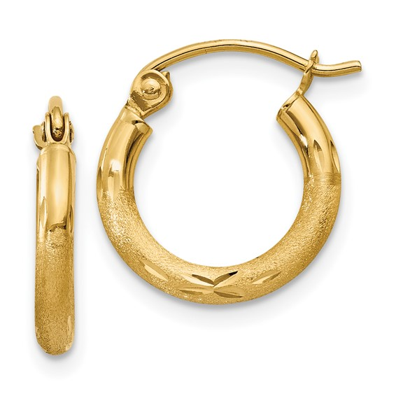 Precious Metal (No Stones) Earring