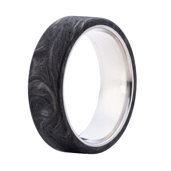 Precious Metal (No Stones) Wedding Bands  -  Men'