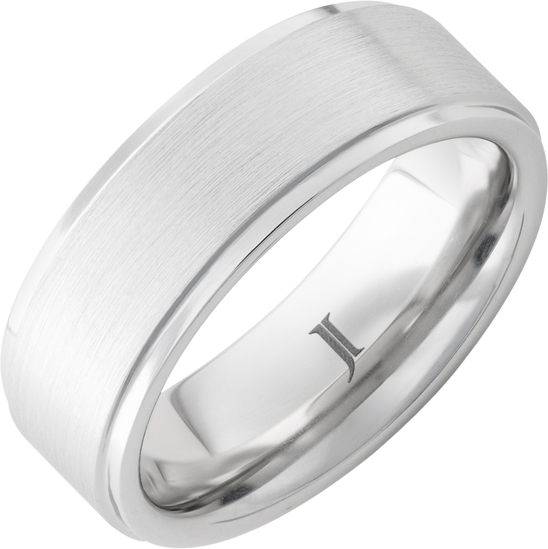 Precious Metal (No Stones) Wedding Bands  -  Men'