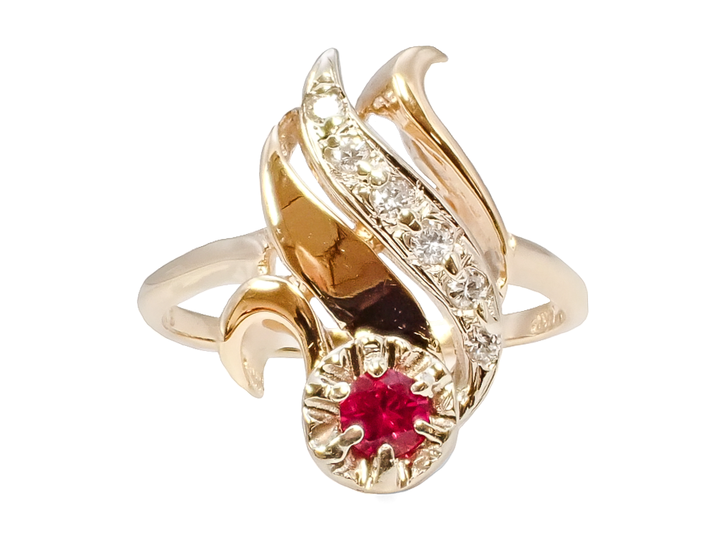 RUBY AND DIAMOND RING