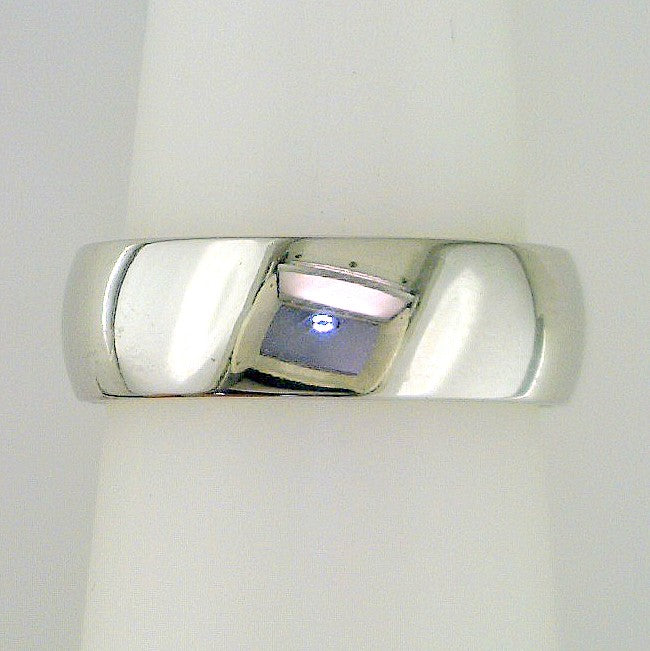 Precious Metal (No Stones) Wedding Bands  -  Men'