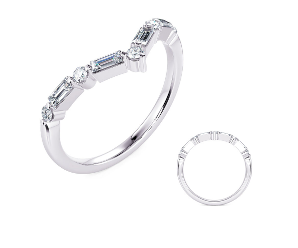Diamond Wedding Bands  -  Women'