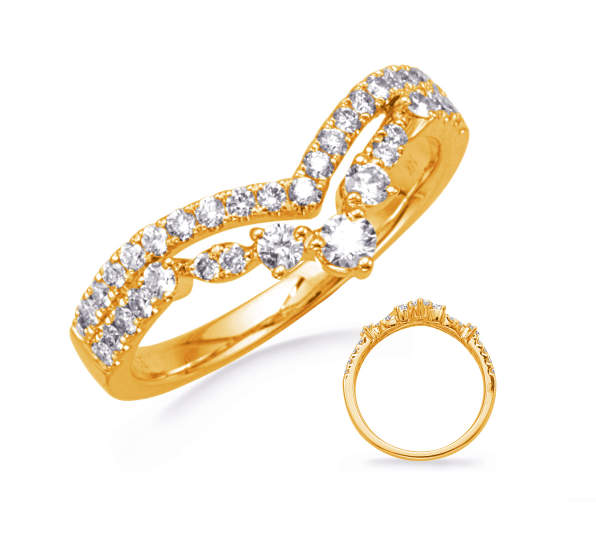 Contour 14 Karat Yellow Wedding Band