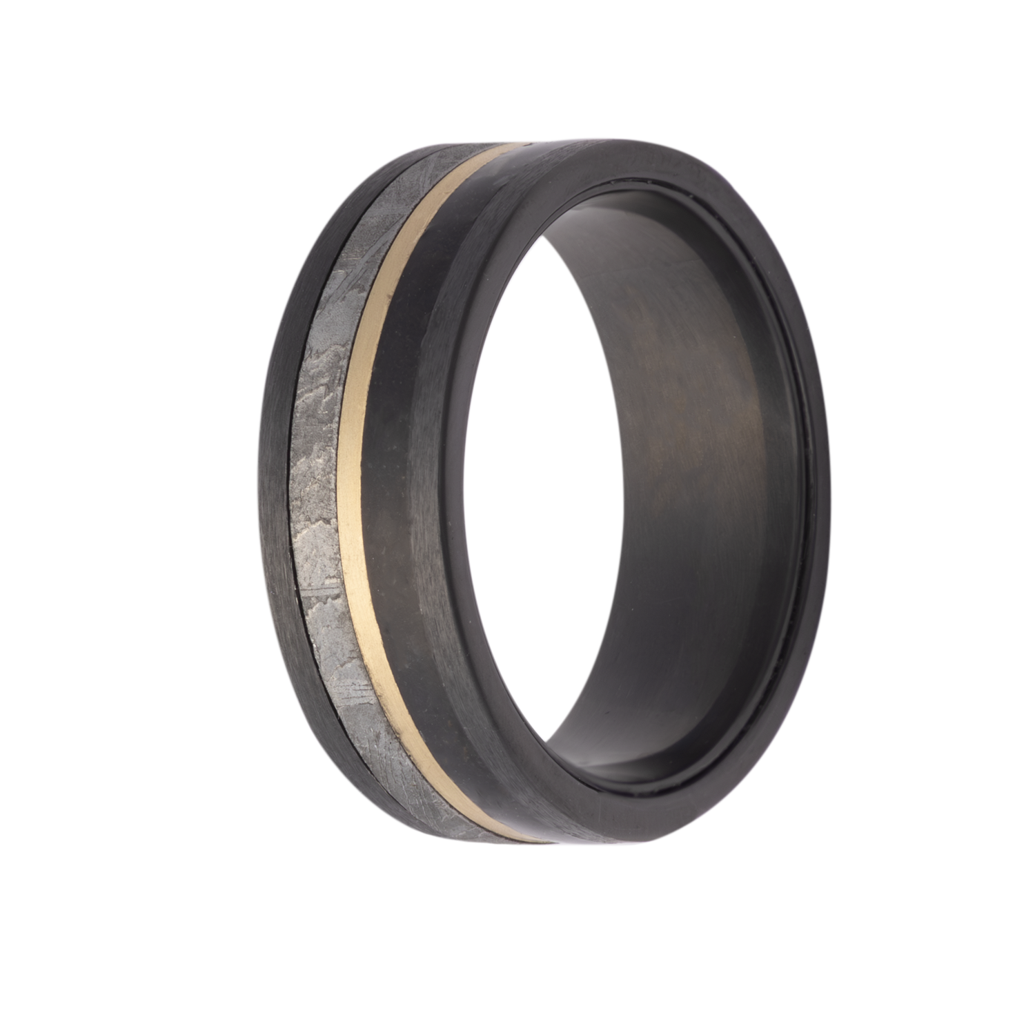 Precious Metal (No Stones) Wedding Bands  -  Men'