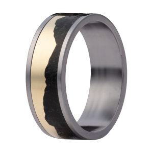 Precious Metal (No Stones) Wedding Bands  -  Men'