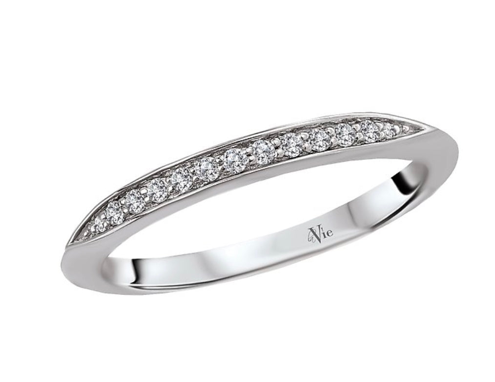 Vintage 14 Karat White Wedding Band