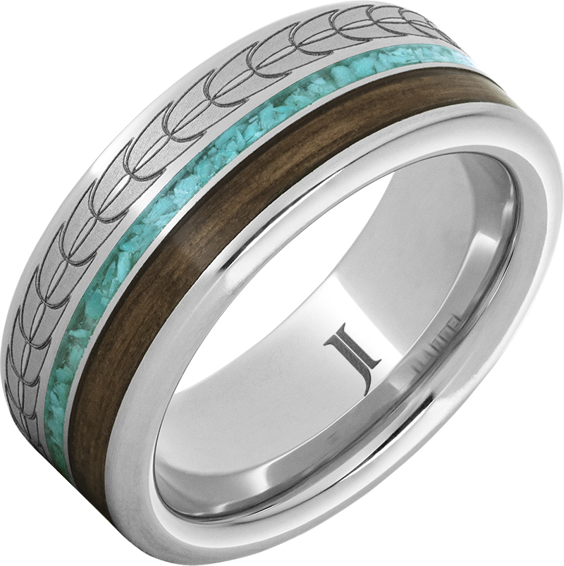 Precious Metal (No Stones) Wedding Bands  -  Men'