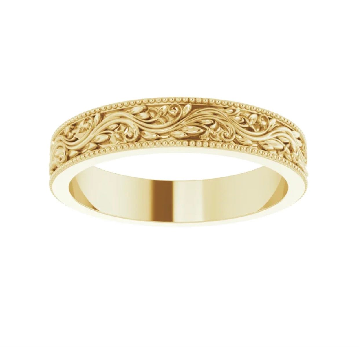 Precious Metal (No Stones) Wedding Bands  -  Men'