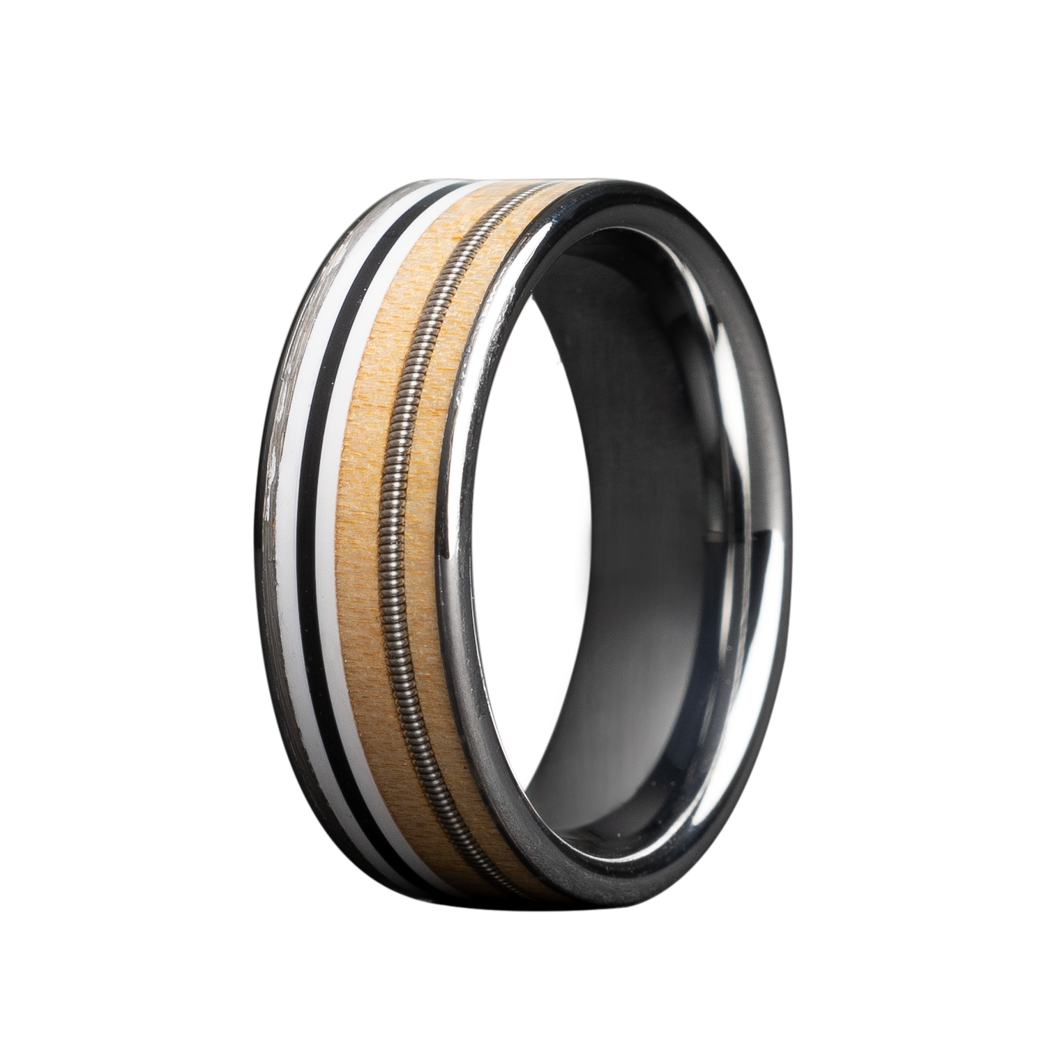 Precious Metal (No Stones) Wedding Bands  -  Men'
