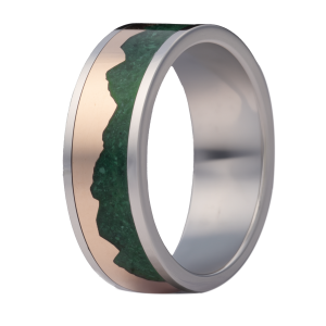 Precious Metal (No Stones) Wedding Bands  -  Men'