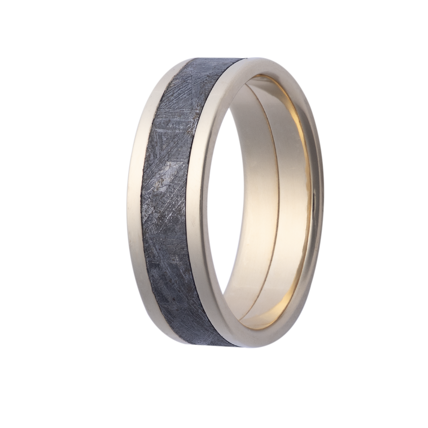 Precious Metal (No Stones) Wedding Bands  -  Men'