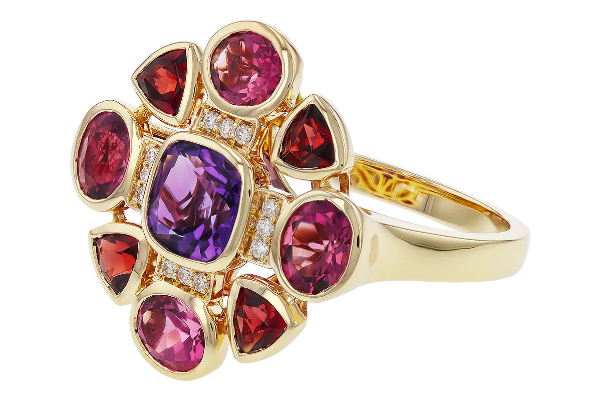 Colored Stone Rings  -  Women'