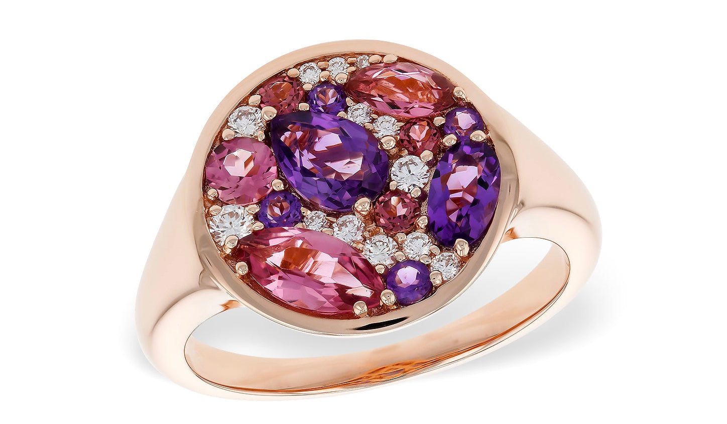 Colored Stone Rings  -  Women'