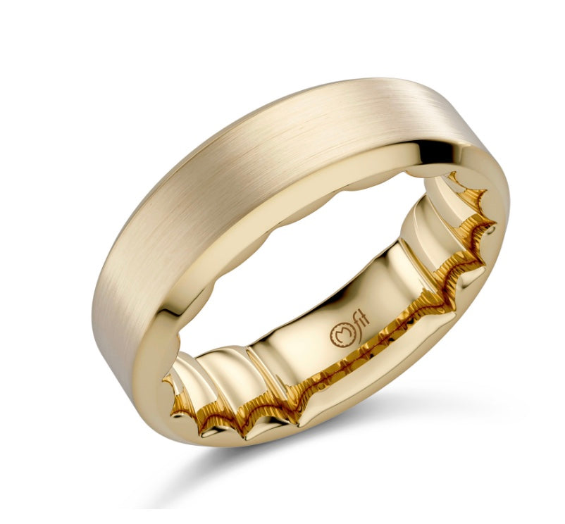 Precious Metal (No Stones) Wedding Bands  -  Men'