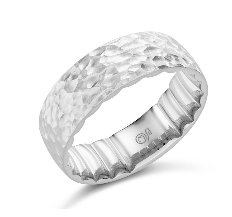 Precious Metal (No Stones) Wedding Bands  -  Men'