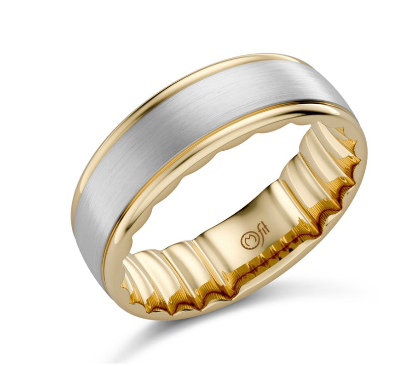 Precious Metal (No Stones) Wedding Bands  -  Men'
