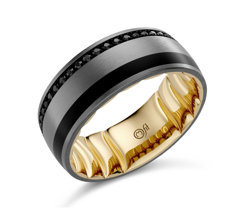 Precious Metal (No Stones) Wedding Bands  -  Men'