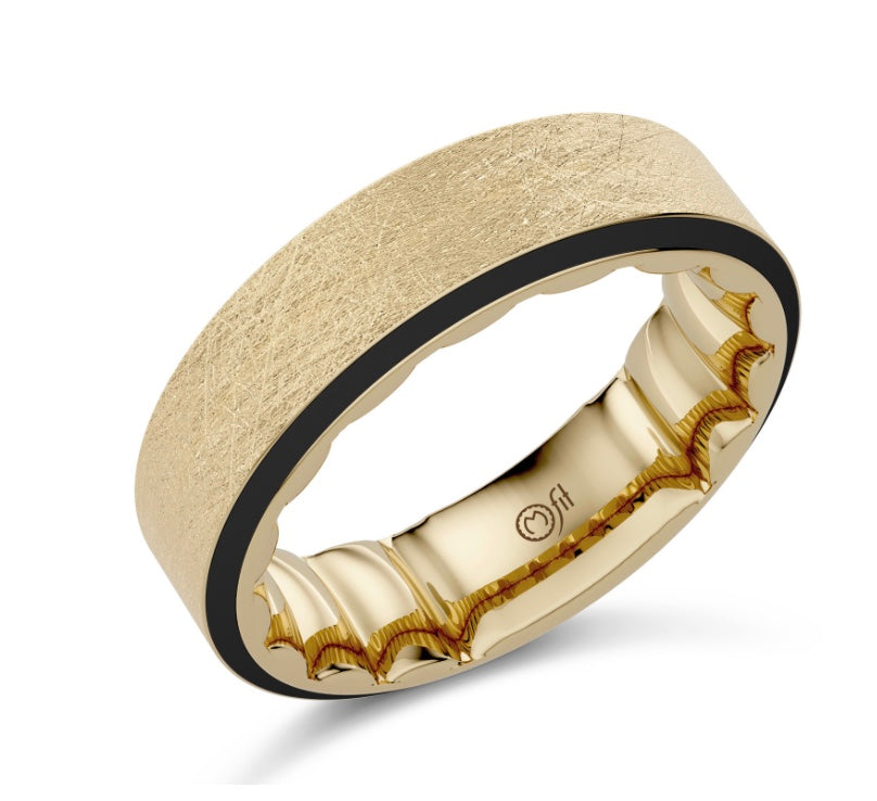 Precious Metal (No Stones) Wedding Bands  -  Men'