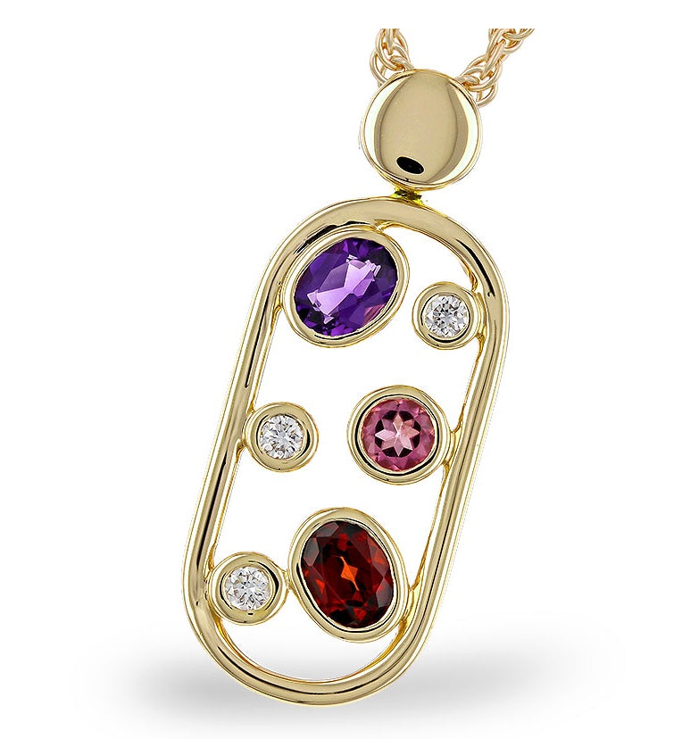 Colored Stone Necklace