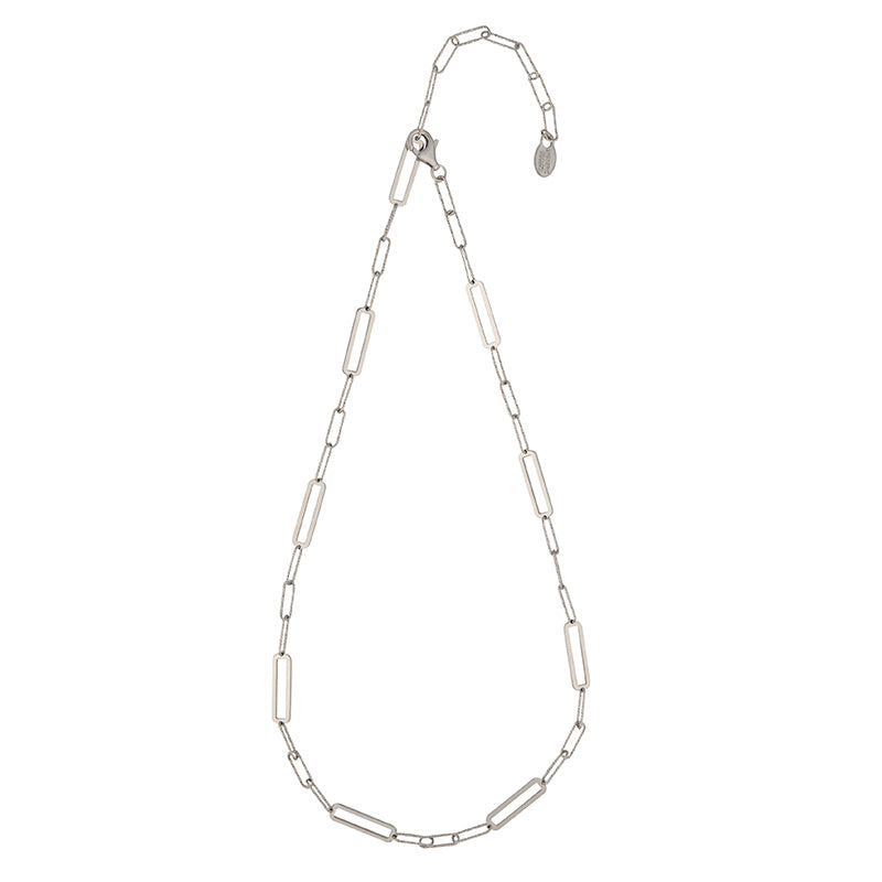 Sterling Silver Paperclip Style Chain