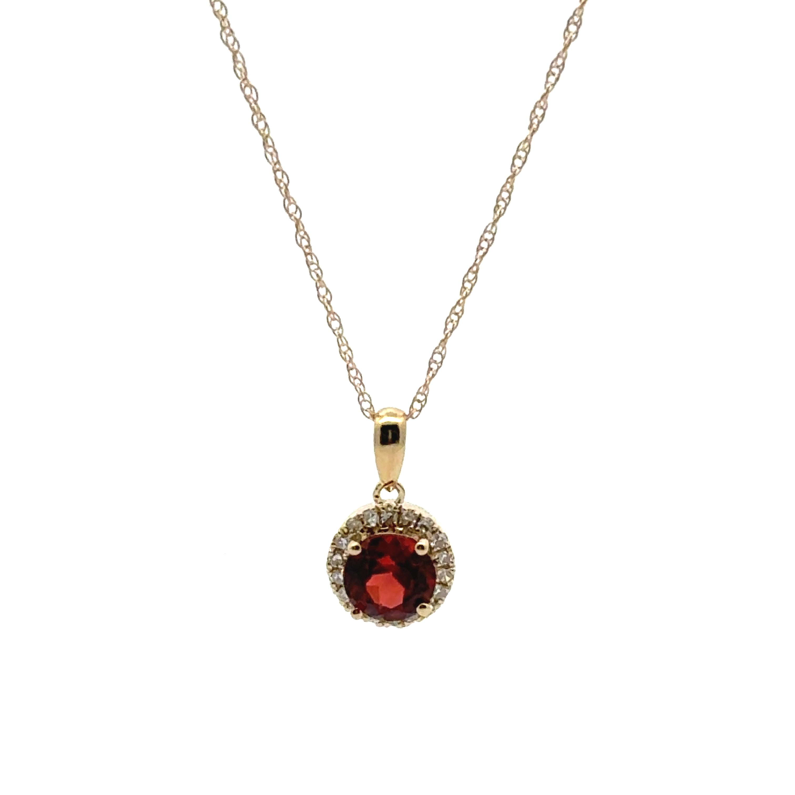 10 Karat White Garnet Necklac