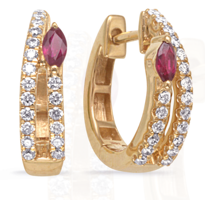Colored Stone Earring