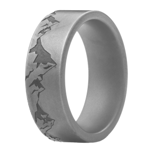 Precious Metal (No Stones) Wedding Bands  -  Men'