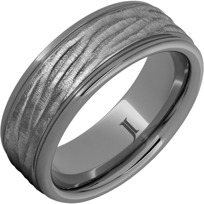Precious Metal (No Stones) Wedding Bands  -  Men'