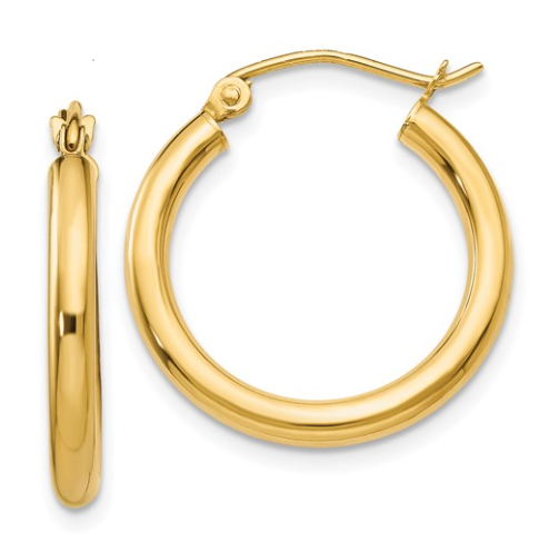 Hoop 14 Karat Yellow Earrings