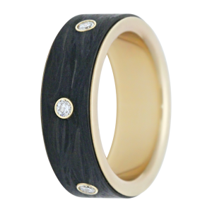 Precious Metal (No Stones) Wedding Bands  -  Men'